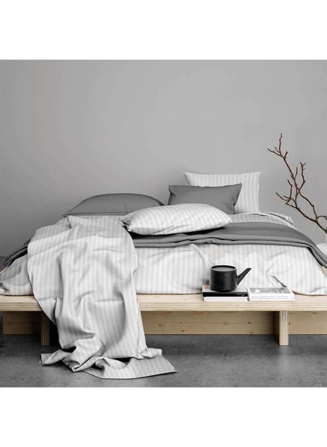 Satin d'Or Dekbedovertrek Hotel Linnen Wit - Katoensatijn