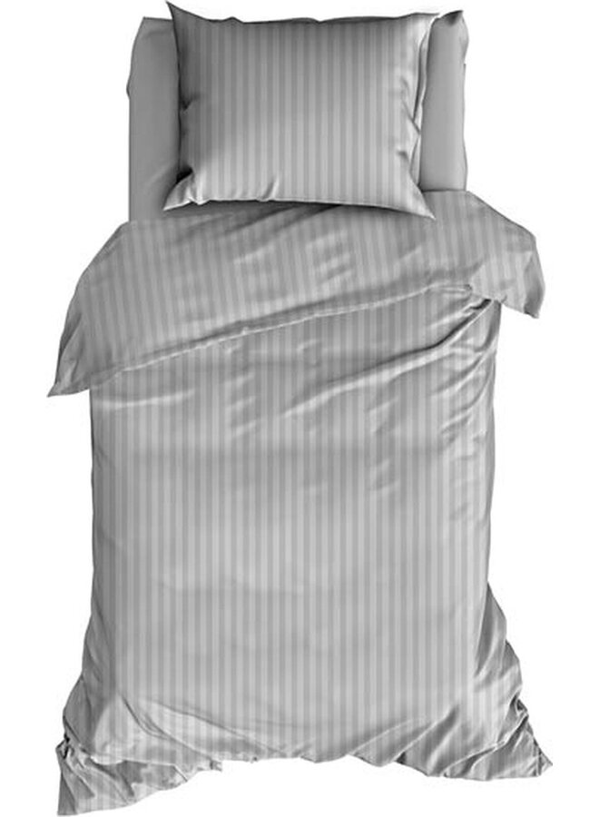 Satin d'Or Dekbedovertrek Hotel Linnen Grijs - Katoensatijn