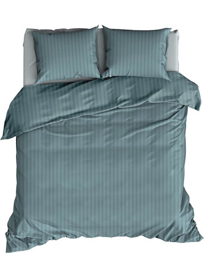 Dekbedovertrek Hotel Linnen Blauw - Katoensatijn