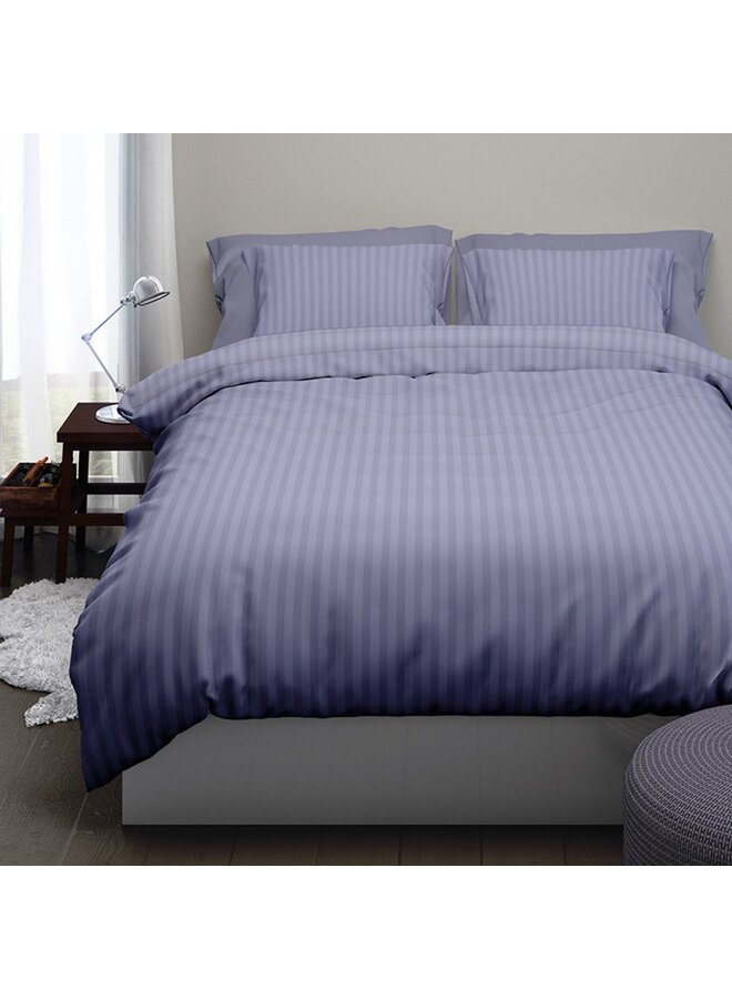 Satin d'Or Dekbedovertrek Hotel Linnen Lila - Katoensatijn