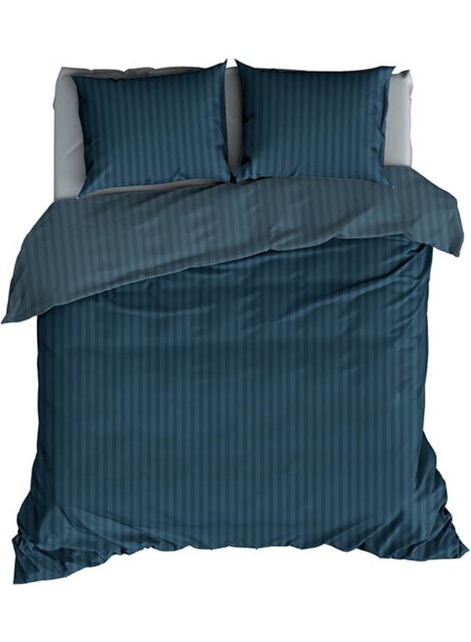 Dekbedovertrek Hotel Linnen Teal - Katoensatijn