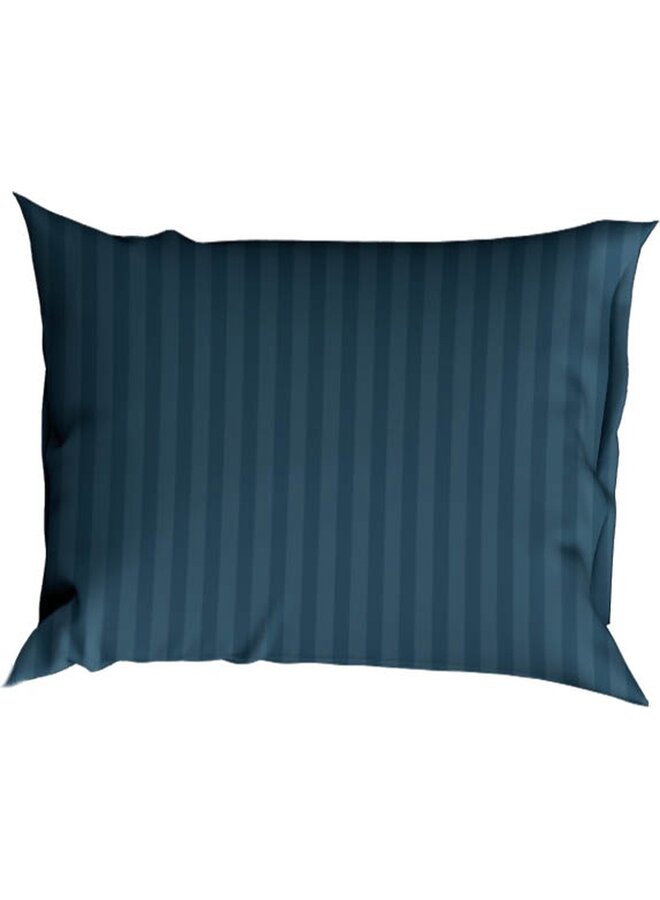 Satin d'Or Dekbedovertrek Hotel Linnen Teal - Katoensatijn