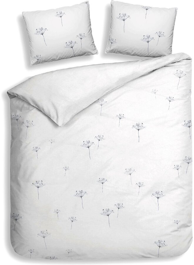 Heckett & Lane Dekbedovertrek Luna Wit - Gauze Katoen