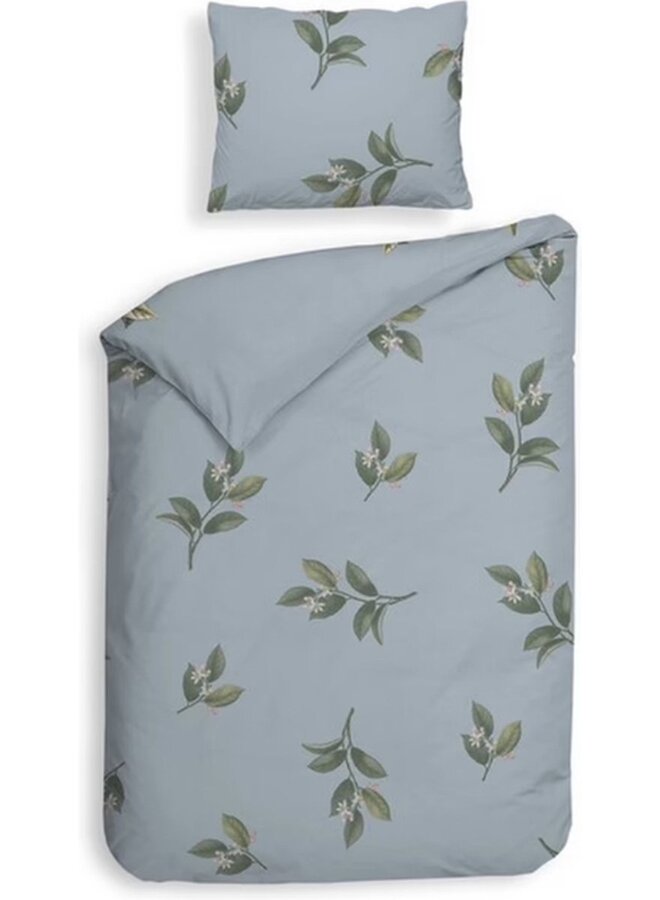 Heckett & Lane Katoen/satijn Dekbedovertrek Blauw