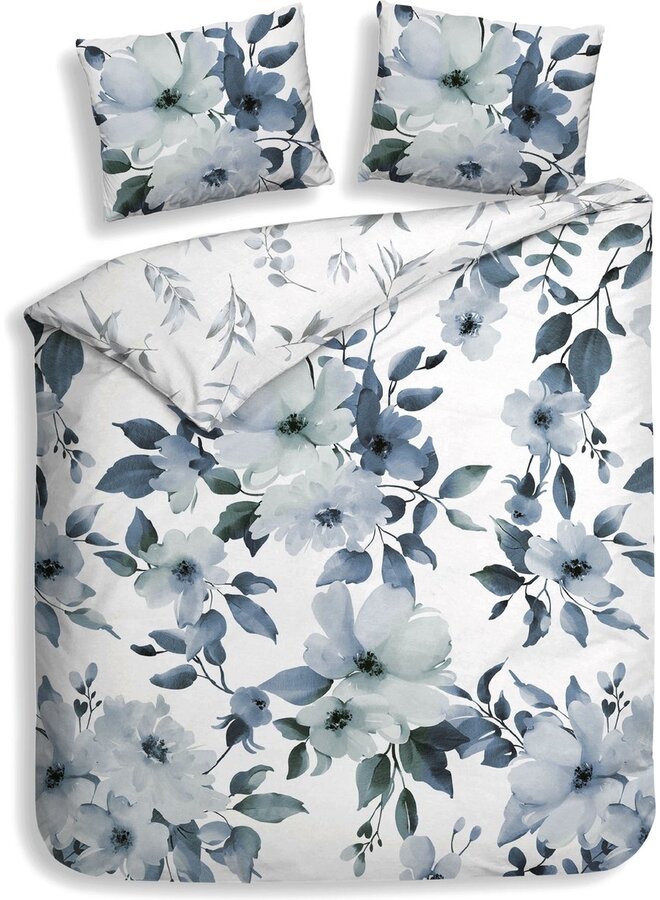 Dekbedovertrek Kristoffer Blauw - Katoensatijn