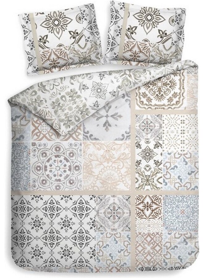 Dekbedovertrek Lydie Multi - Katoensatijn