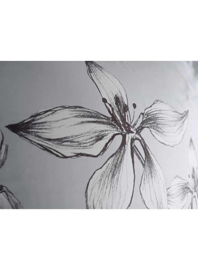 Heckett & Lane Dekbedovertrek Ketill Grijs - Katoensatijn