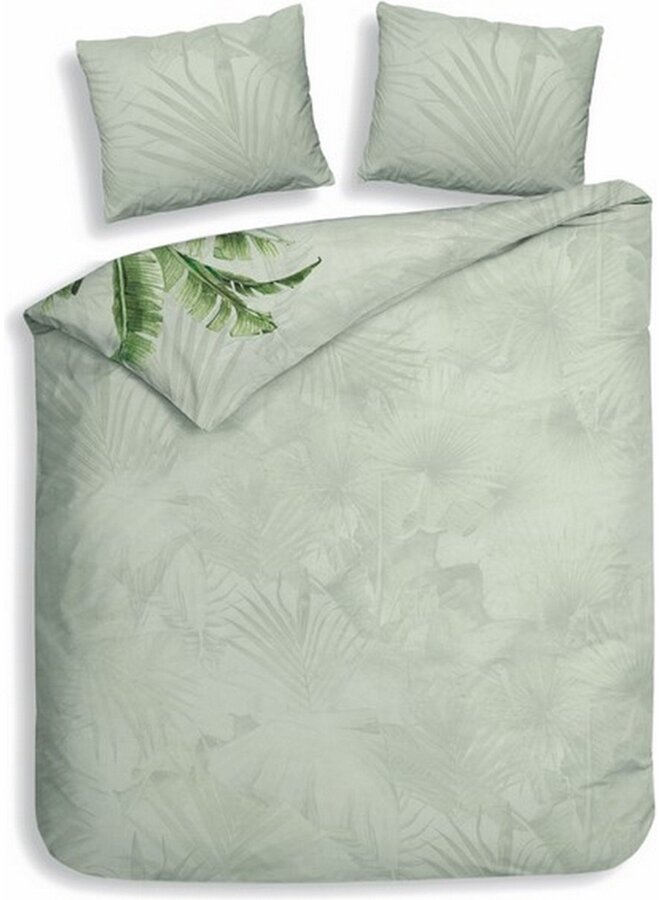 Heckett & Lane Dekbedovertrek Ciunglia Groen - Katoensatijn