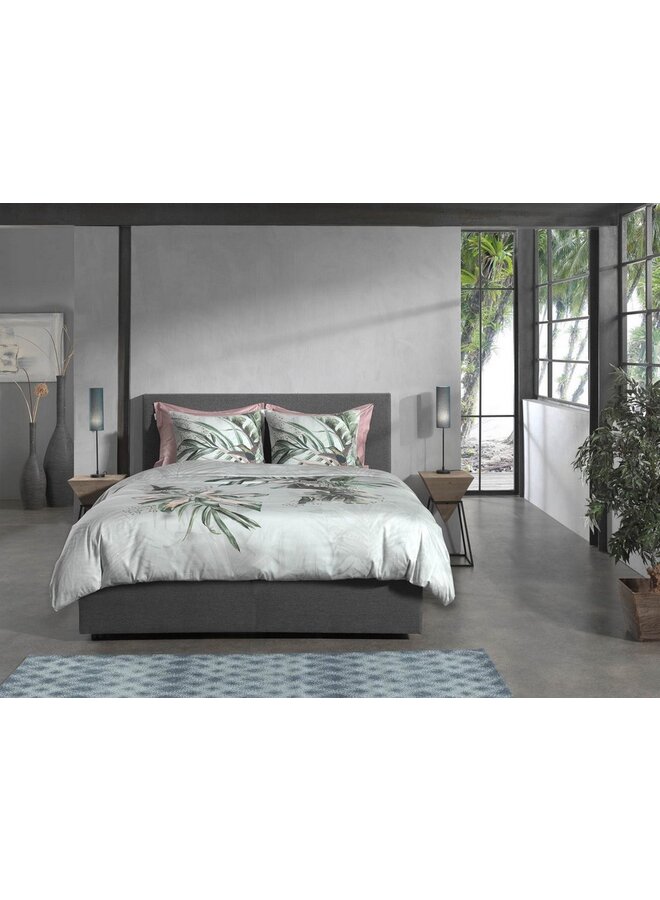 Heckett & Lane Dekbedovertrek Ciunglia Groen - Katoensatijn