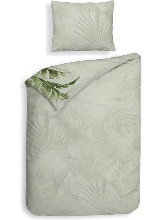 Heckett & Lane Dekbedovertrek Ciunglia Groen - Katoensatijn