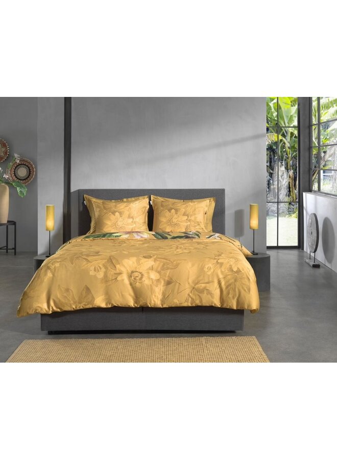 Heckett & Lane Dekbedovertrek Sara Geel - Katoensatijn