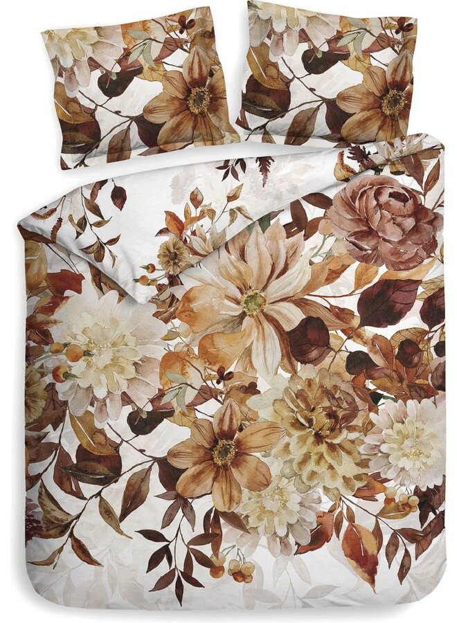 Heckett & Lane Dekbedovertrek Selina Wit - Katoensatijn