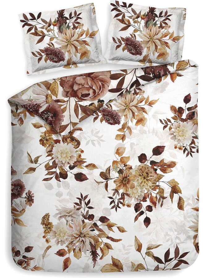 Heckett & Lane Dekbedovertrek Selina Wit - Katoensatijn