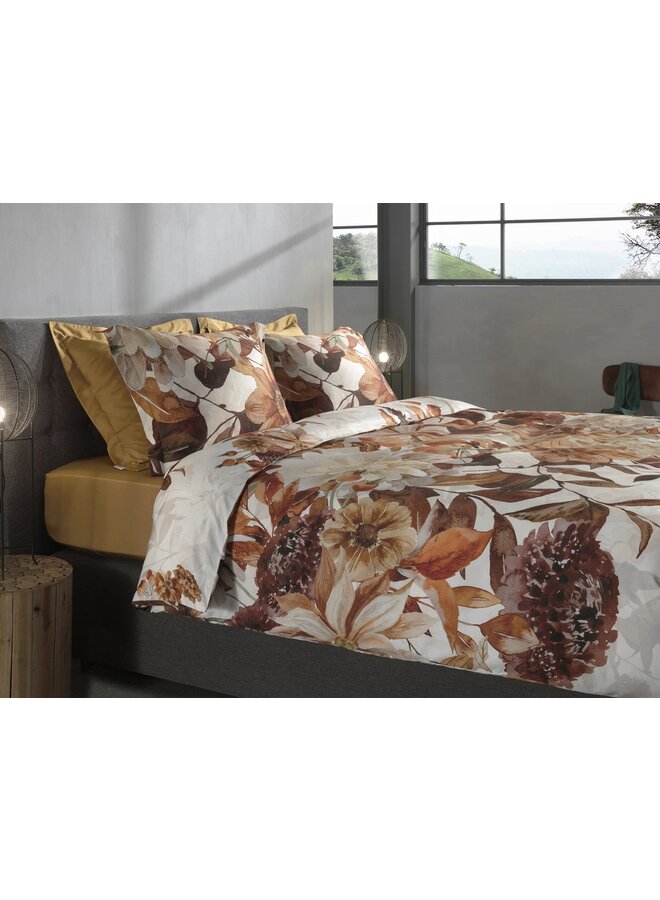 Heckett & Lane Dekbedovertrek Selina Wit - Katoensatijn