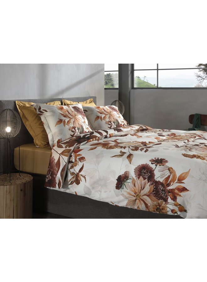 Heckett & Lane Dekbedovertrek Selina Wit - Katoensatijn