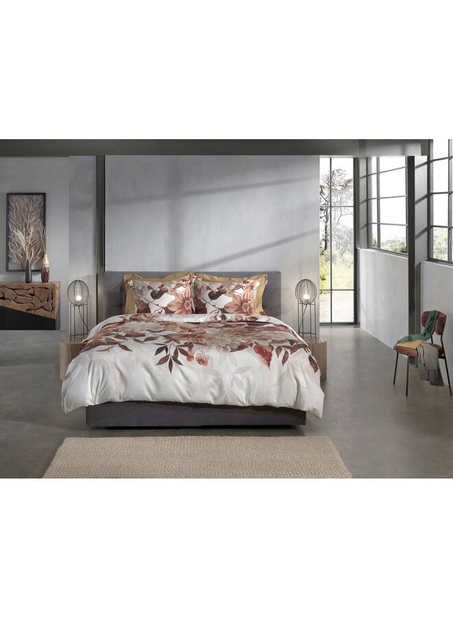 Heckett & Lane Dekbedovertrek Selina Wit - Katoensatijn