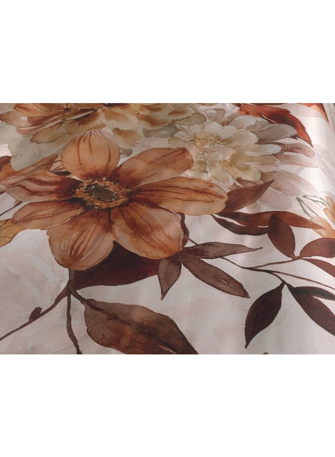 Heckett & Lane Dekbedovertrek Selina Wit - Katoensatijn