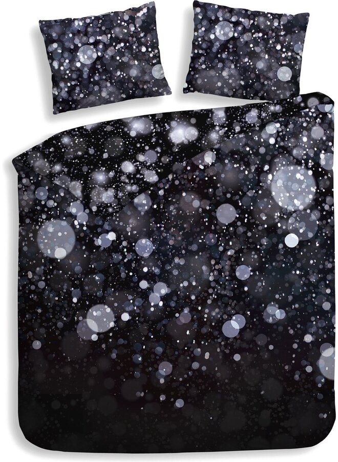 Dekbedovertrek Gabin Zwart - Katoensatijn PL1