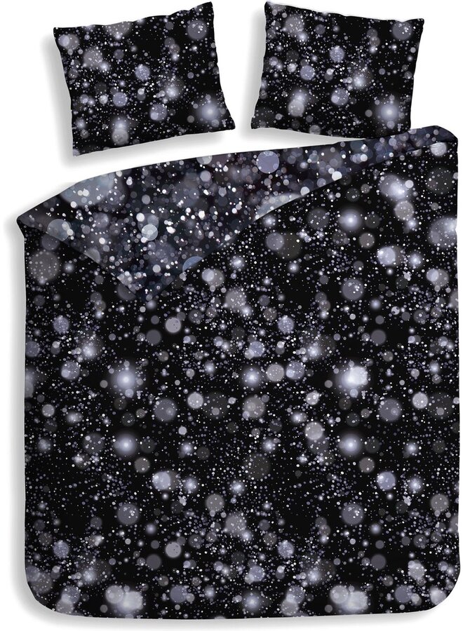 Heckett & Lane Dekbedovertrek Gabin Zwart - Katoensatijn