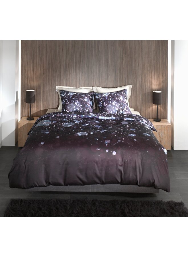 Heckett & Lane Dekbedovertrek Gabin Zwart - Katoensatijn