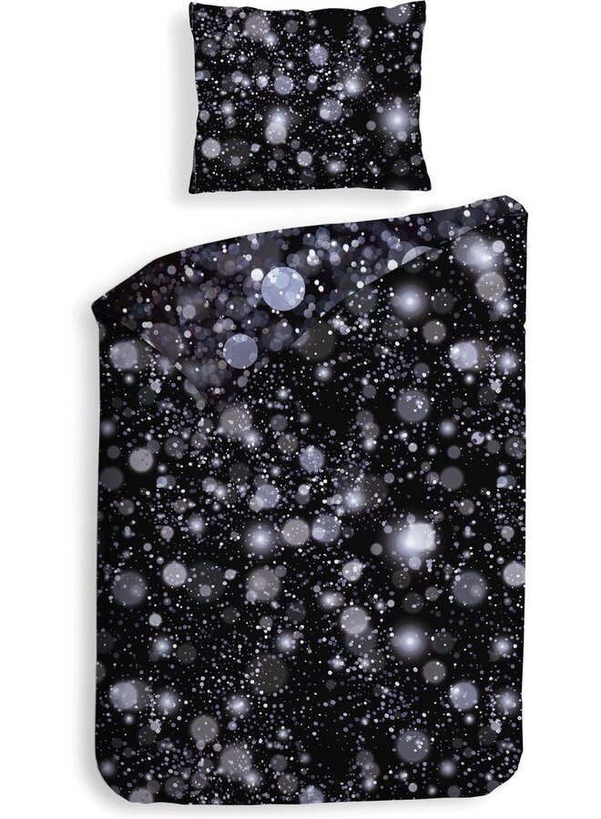 Heckett & Lane Dekbedovertrek Gabin Zwart - Katoensatijn