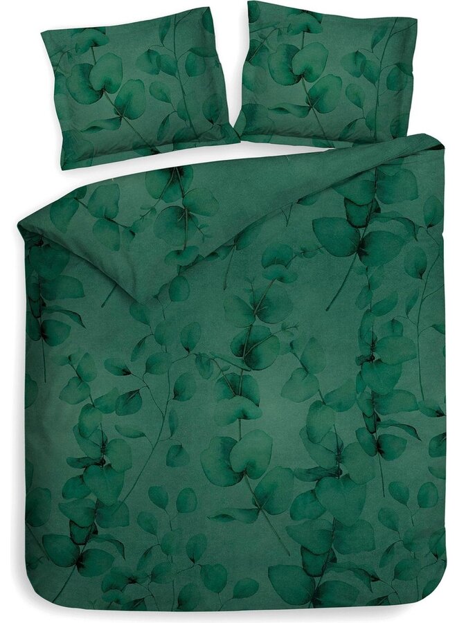 Heckett & Lane Dekbedovertrek Castor Groen - Katoensatijn