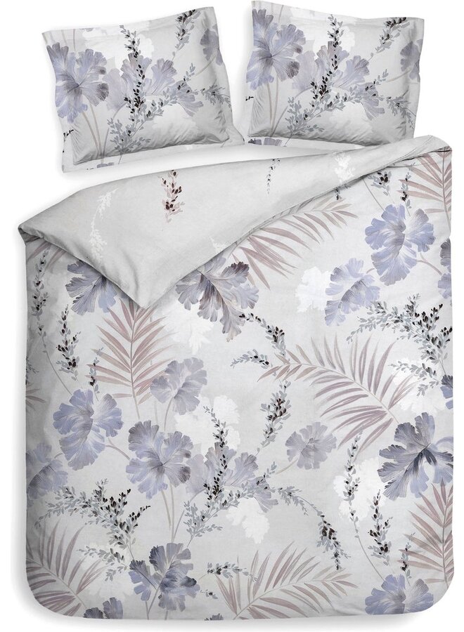 Heckett & Lane Dekbedovertrek Downetti Grijs - Katoensatijn