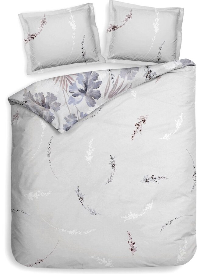 Heckett & Lane Dekbedovertrek Downetti Grijs - Katoensatijn