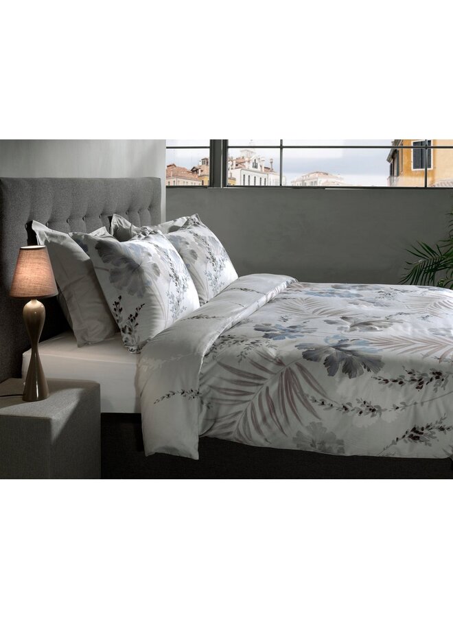 Heckett & Lane Dekbedovertrek Downetti Grijs - Katoensatijn