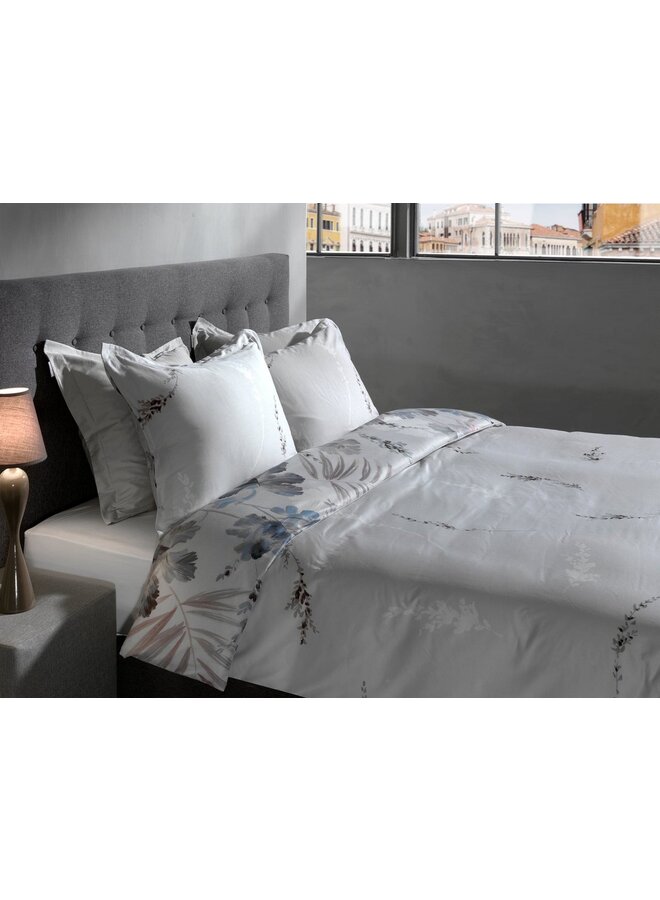 Heckett & Lane Dekbedovertrek Downetti Grijs - Katoensatijn