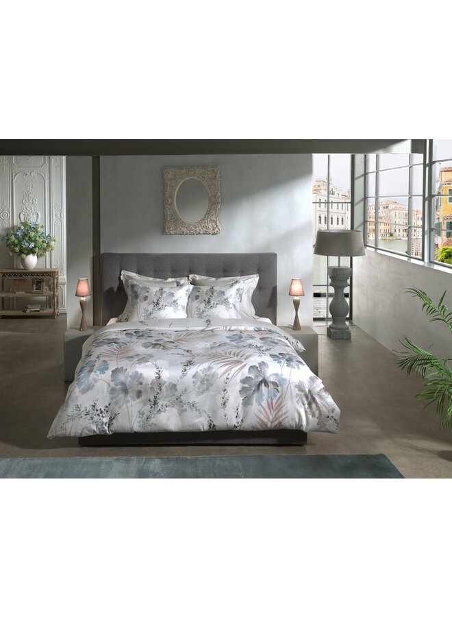 Heckett & Lane Dekbedovertrek Downetti Grijs - Katoensatijn