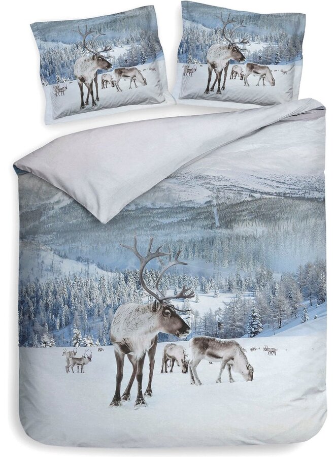 Dekbedovertrek Doriane Wit - Katoensatijn