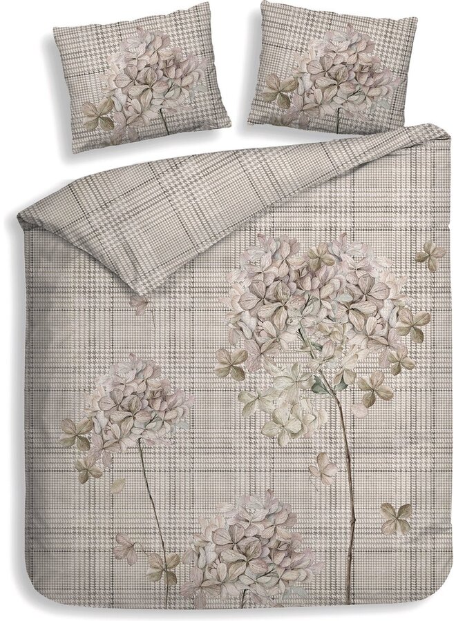 Heckett & Lane Dekbedovertrek Rory Beige - Twill Katoen