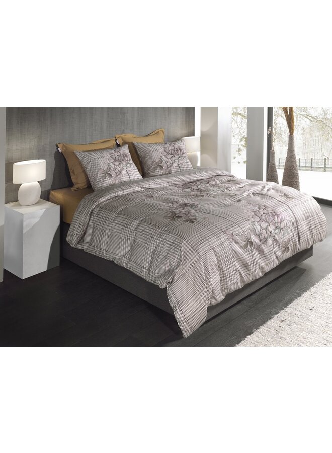 Heckett & Lane Dekbedovertrek Rory Beige - Twill Katoen