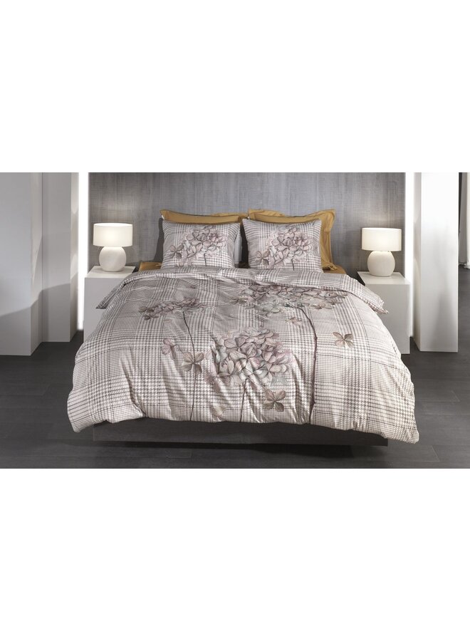 Heckett & Lane Dekbedovertrek Rory Beige - Twill Katoen