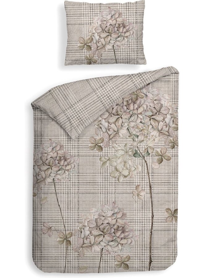 Heckett & Lane Dekbedovertrek Rory Beige - Twill Katoen