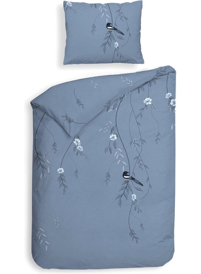 Heckett & Lane Twill Katoen Dekbedovertrek Blauw