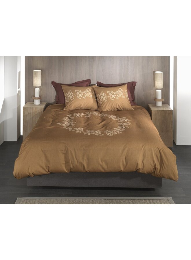 Heckett & Lane Dekbedovertrek Haruto Geel - Twill Katoen