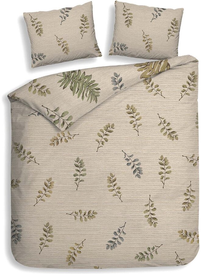 Heckett & Lane Dekbedovertrek Listi Naturel - Twill Katoen