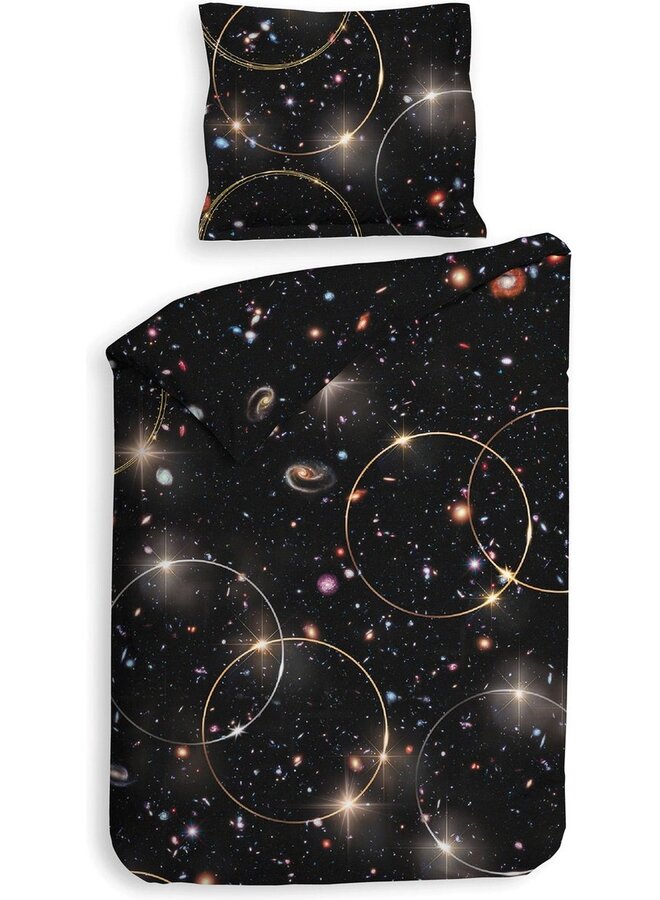 Heckett & Lane Dekbedovertrek Mecury Zwart - Twill Katoen