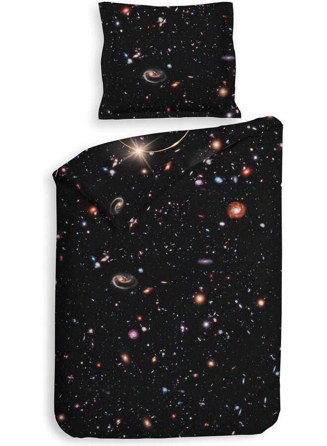 Heckett & Lane Dekbedovertrek Mecury Zwart - Twill Katoen