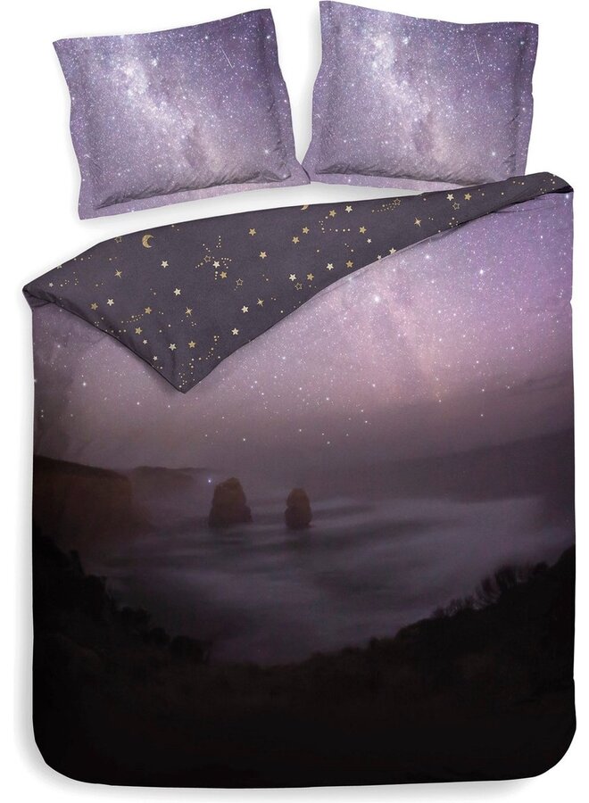 Heckett & Lane Dekbedovertrek Milian Blauw - Twill Katoen