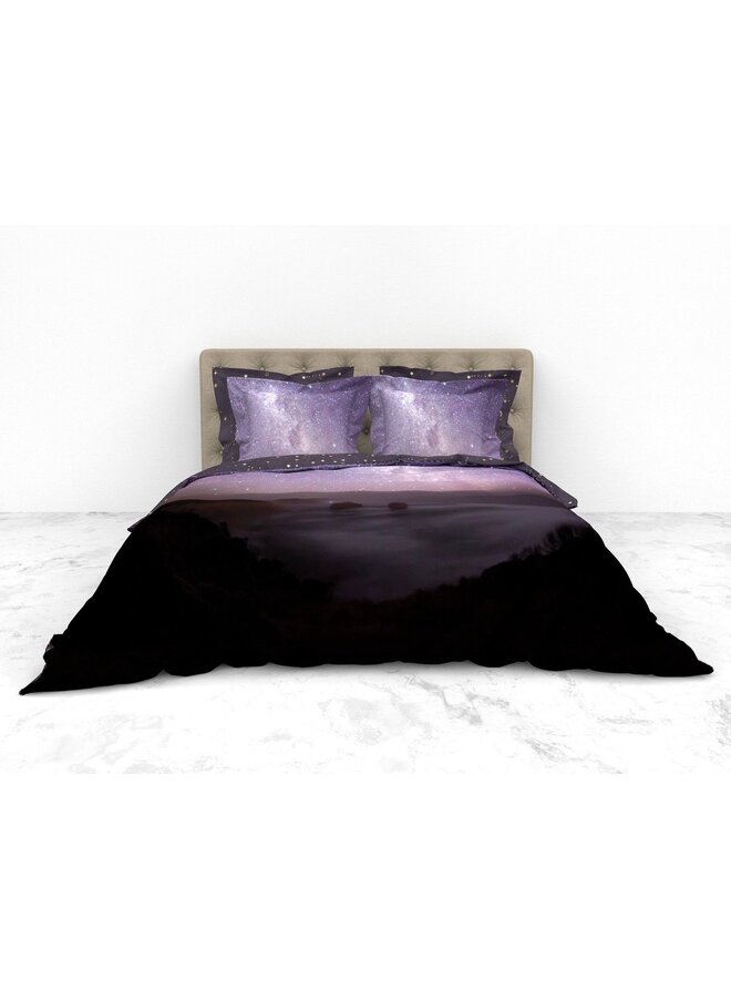 Heckett & Lane Dekbedovertrek Milian Blauw - Twill Katoen