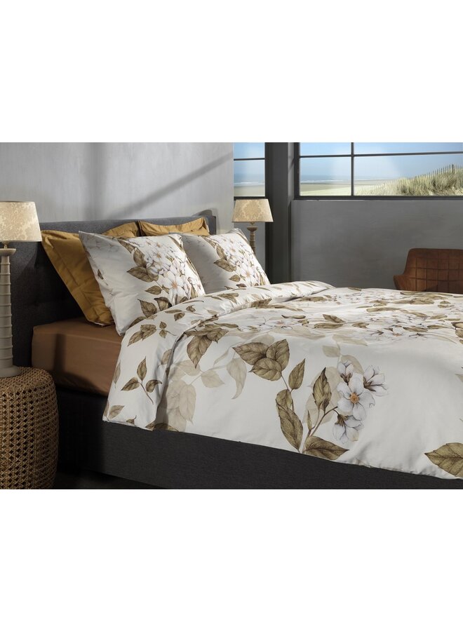 Heckett & Lane Dekbedovertrek Juliette Naturel - Twill Katoen