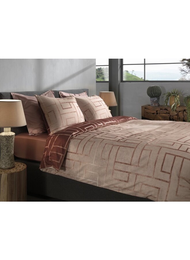 Heckett & Lane Dekbedovertrek Roja Rood - Twill Katoen