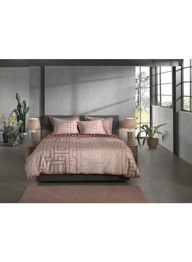 Heckett & Lane Dekbedovertrek Roja Rood - Twill Katoen