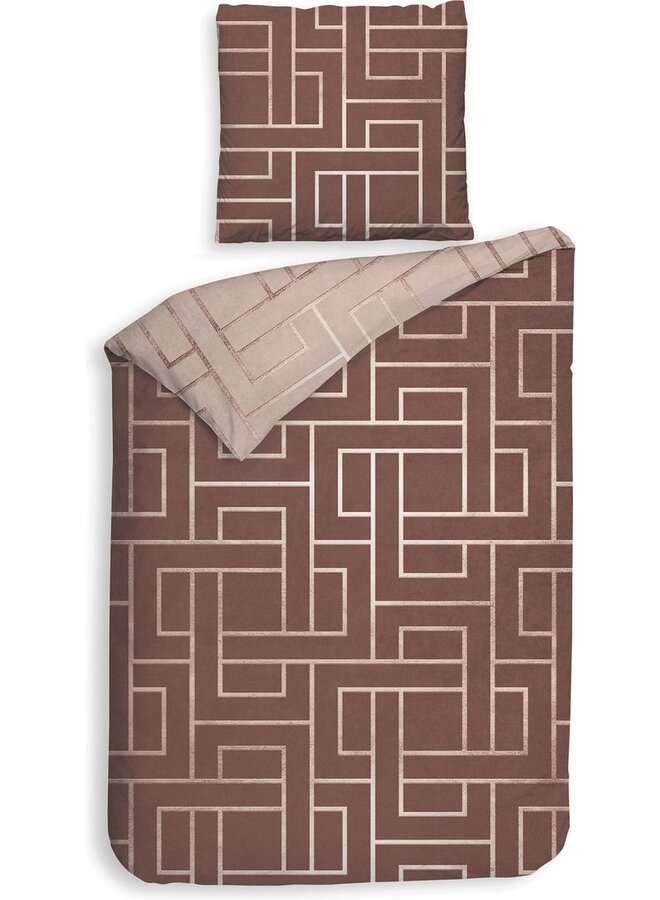 Heckett & Lane Dekbedovertrek Roja Rood - Twill Katoen