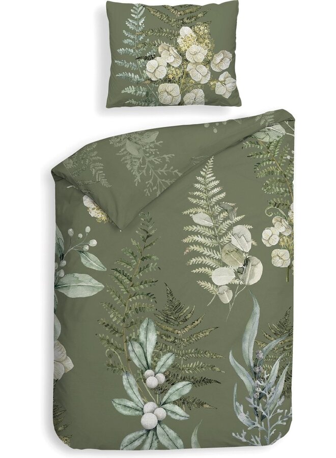 Heckett & Lane Dekbedovertrek Nathan Groen - Twill Katoen