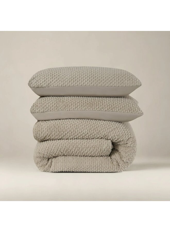 Sleeptime Dekbedovertrek Fur Taupe - Teddystof