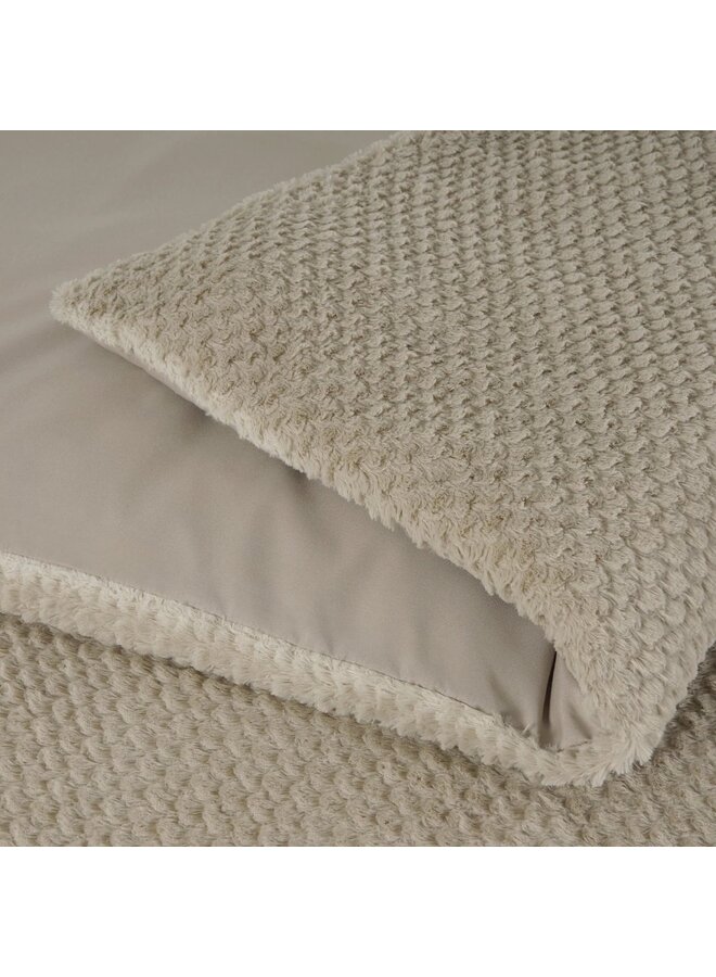 Sleeptime Dekbedovertrek Fur Taupe - Teddystof